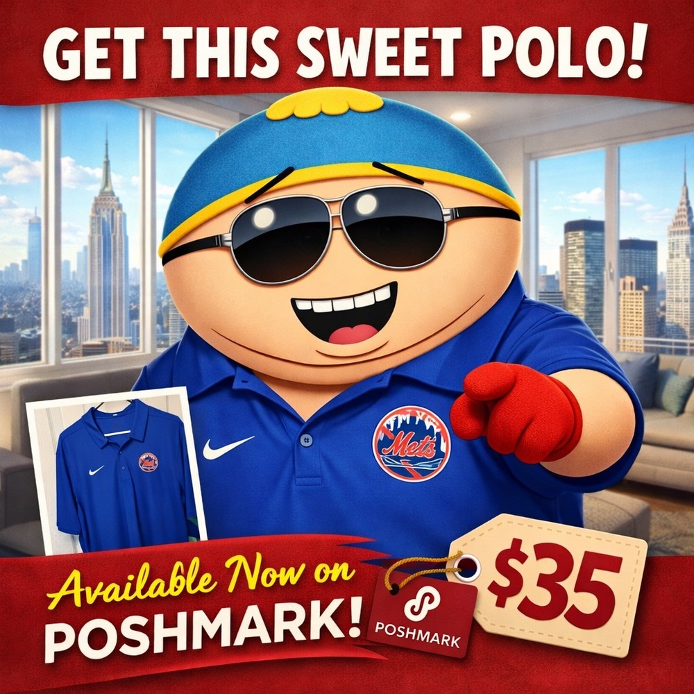 🔵 Nike New York Mets Dri-FIT Polo – Brand New w/ Tags 🔵